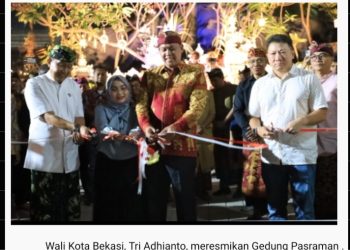 Wali Kota Bekasi Hadiri Peresmian Gedung Pasraman di Pura Tirta Agung Bhuana