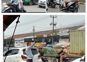 Patwal Bupati Ikut Turun Atur Lalu Lintas