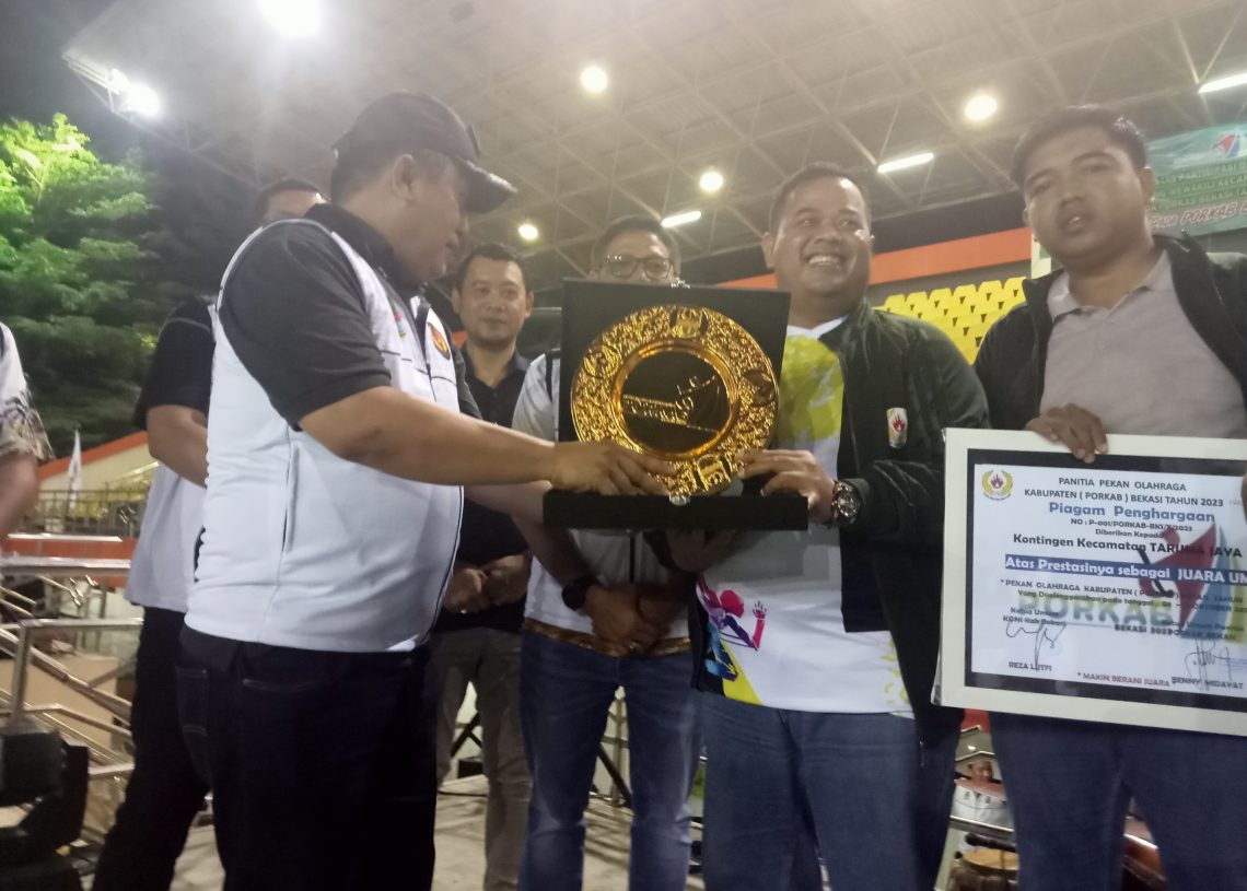 Sekda Apresiasi Tarumajaya Atas Prestasi Juara Umum Porkab 2023