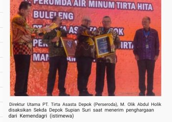 PDAM Tirta Asasta Depok Juara II Nasional BUMD Award