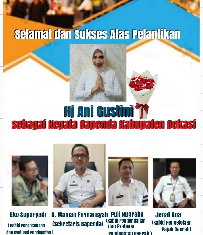 Selamat dan Sukses Umi Ani Gustini Sebagai Kepala Bapenda Kabupaten Bekasi