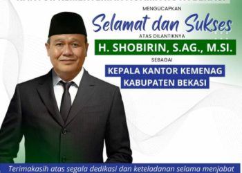 Sobirin Dipercaya Kembali Menahkodai Kantor Kemenag Kabupaten Bekasi