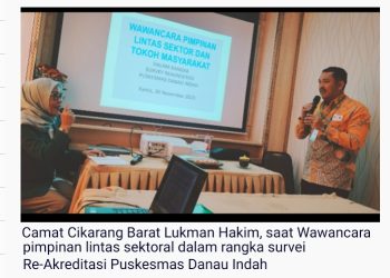 Doa dan Dukungan Muspika, Dua Puskesmas di Cikarang Barat Raih  Paripurna