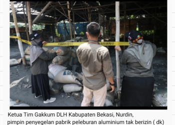 Tak Kantongi Izin, Pabrik Peleburan Alumunium Ditutup Dinas LH