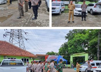 Camat Cikbar Pimpin Apel Cek Persiapan Penghitungan Suara