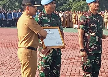 Gagalkan Upaya Begal Motor, Kapten Inf Muhammad Dapat Penghargaan dari Pj Bupati Bekasi