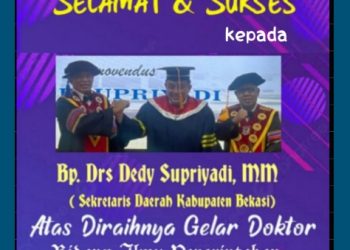 Dede Mauludin: Selamat dan Sukses Pak Sekda Atas Diraihnya Gelar Doktor