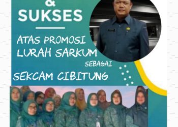 TP PKK Wanasari Ucapkan Selamat Atas Promosi Lurah Sarkum Sebagai Sekcam Cibitung