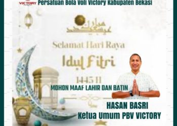 Ketua Umum PBVSI Victory, Hasan Basri: Selamat Hari Raya Idul Fitri 1445 H