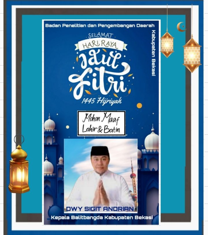 Segenap Jajaran Balitbangda Kabupaten Bekasi Mengucapkan: