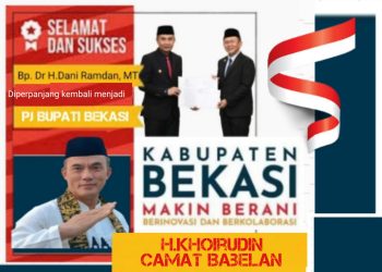 Pemerintah Kecamatan Babelan Sampaikan Ucapan Selamat