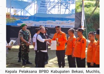 BPBD Kabupaten Bekasi Juara I Lomba Posko Arus Mudik dan Balik 2024