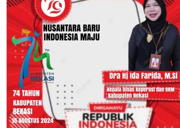 Ida Farida : Dirgahayu 74 Tahun Kabupaten Bekasi-79 Tahun RI