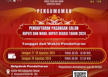KPU Kabupaten Bekasi Buka Pendaftaran Calon Bupati
