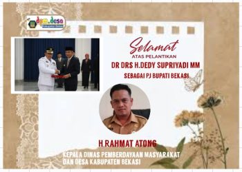 Segenap Jajaran Dinas Pemberdayaan Masyarakat dan Desa Kabupaten Bekasi Mengucapkan: