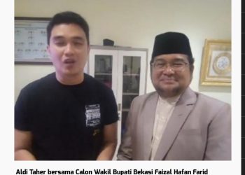 Paslon 02 Pilbup Bekasi Dapat Dukungan dari Aldi Taher