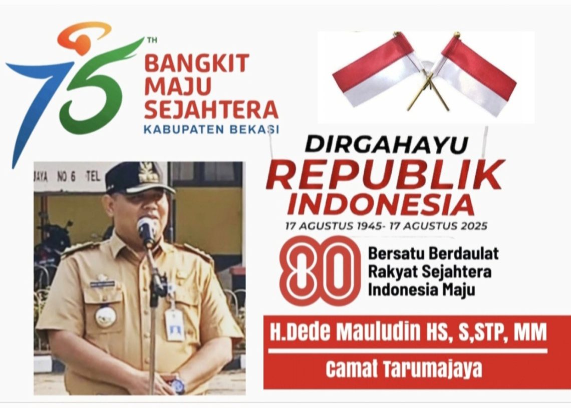 Camat Tarumajaya Dede Mauludin, Mengucapkan:
