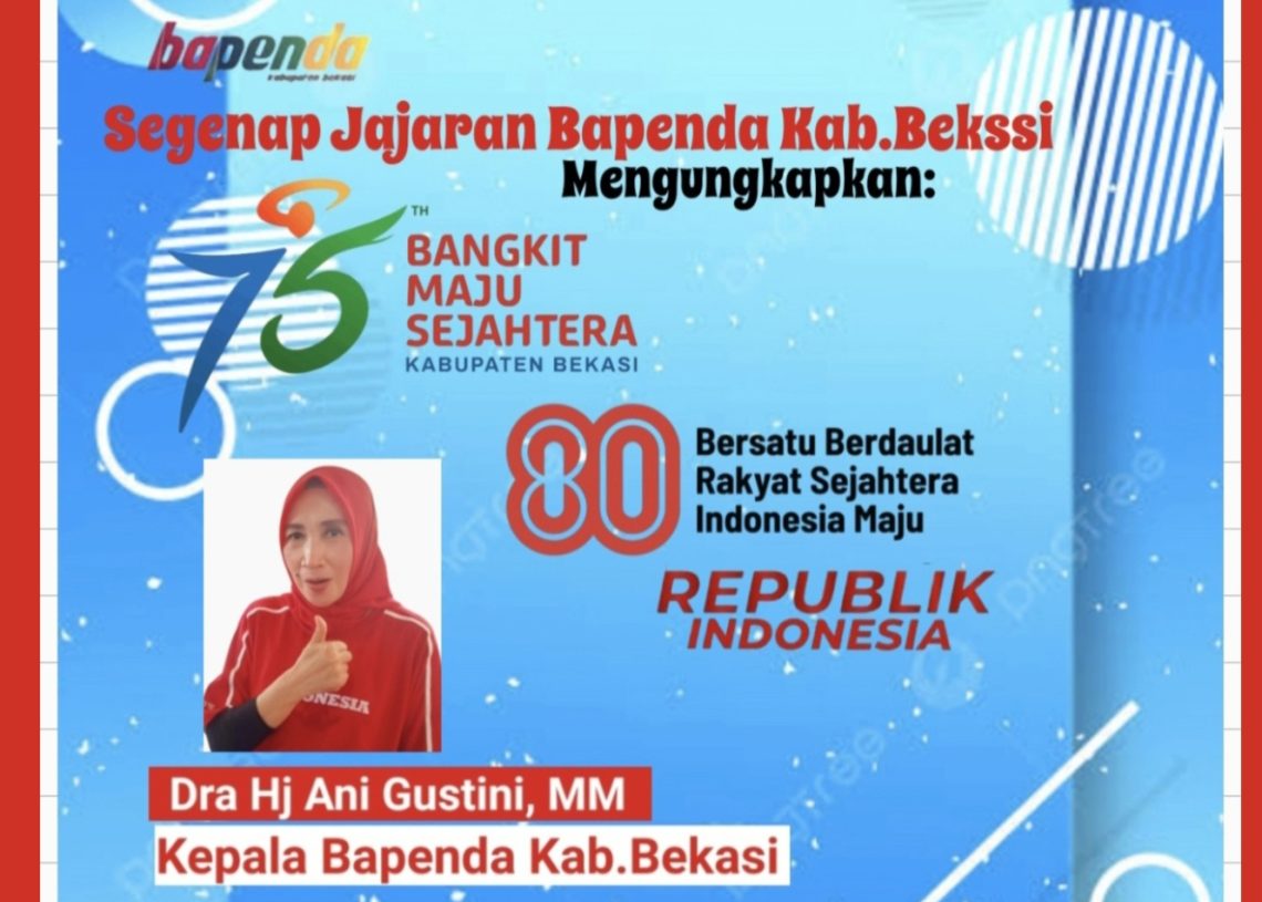 Segenap Jajaran Bapenda Kabupaten Bekasi Mengucapkan :