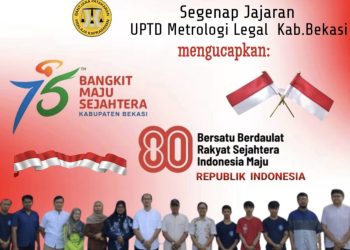 Segenap Jajaran UPT Metrologi Legal Kabupaten Bekasi Mengucapkan: