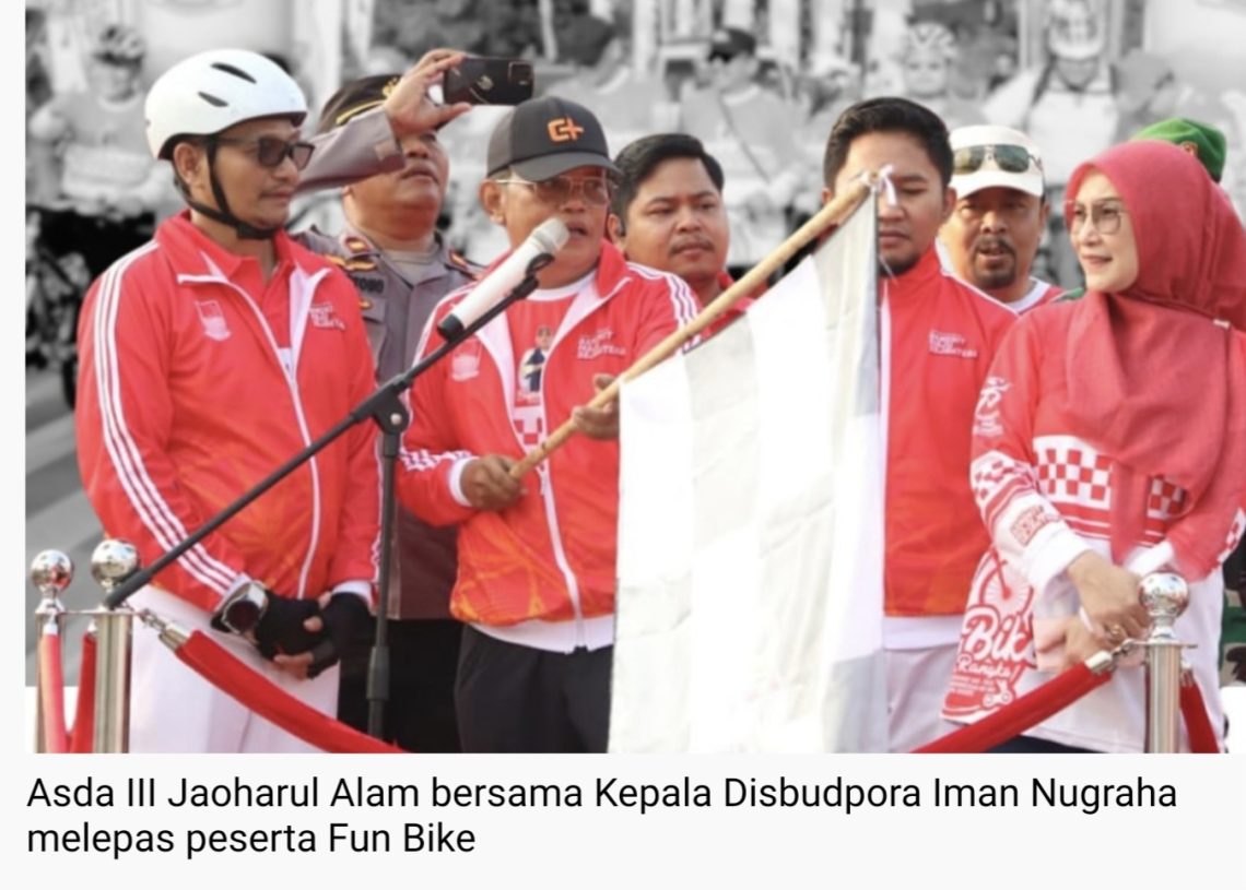 Fun Bike HUT Kabupaten Bekasi dan RI Diikuti Ribuan Peserta