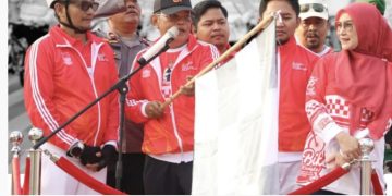 Fun Bike HUT Kabupaten Bekasi dan RI Diikuti Ribuan Peserta