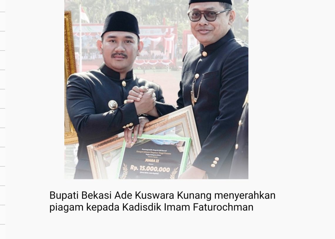 Imam Faturochman Juara II Anugerah ASN Inovatif Kategori Pimpinan Tinggi Pratama
