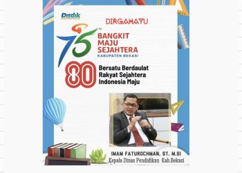Kadisdik Kabupaten Bekasi Iman Faturohman Mengucapkan :