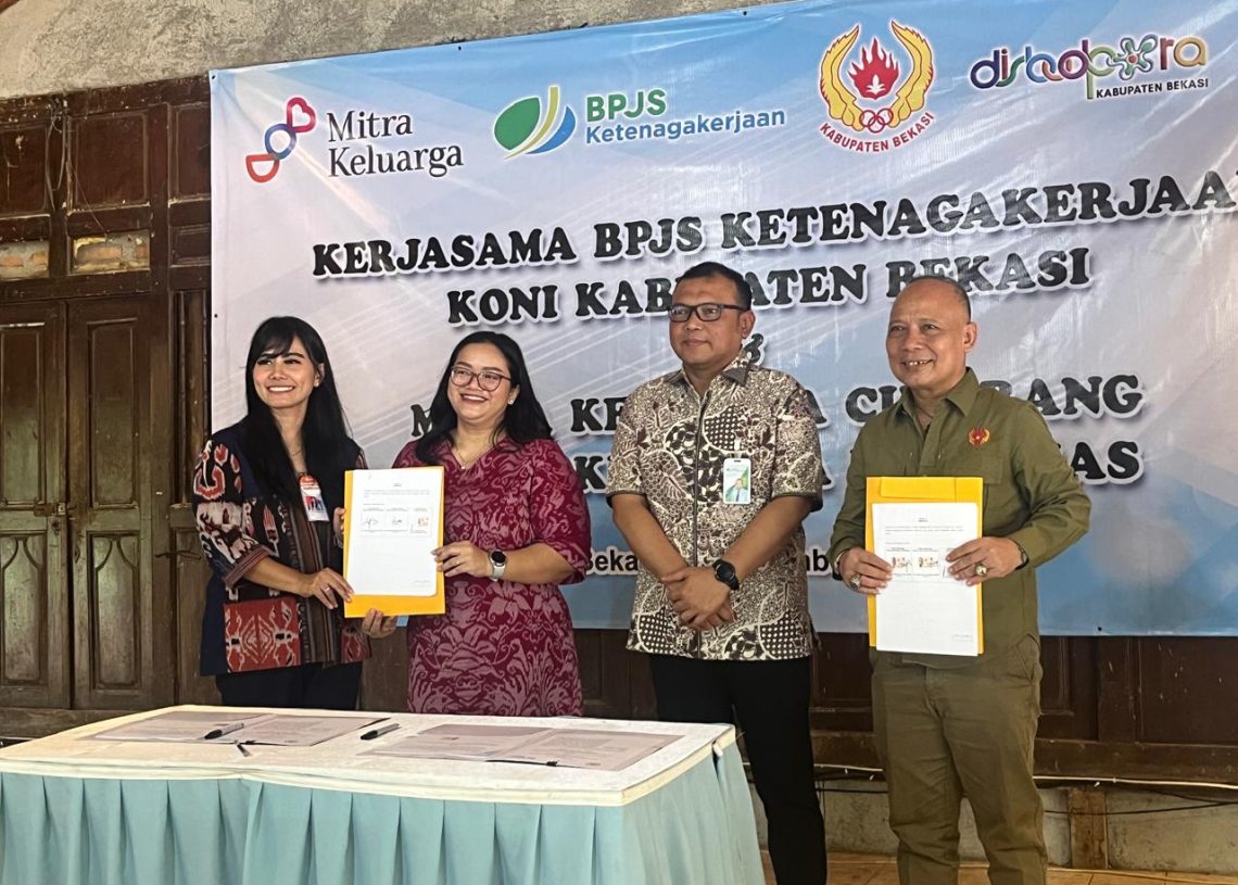 KONI Kabupaten Bekasi dan BPJS TK Bikin MoU Kerjasama Penanganan Medis