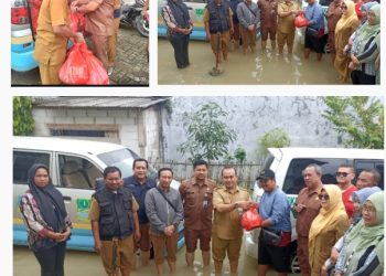 DP3A Hadir Berbagi Sembako di Lokasi Banjir