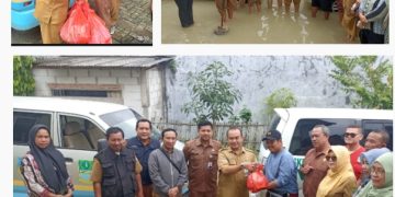DP3A Hadir Berbagi Sembako di Lokasi Banjir