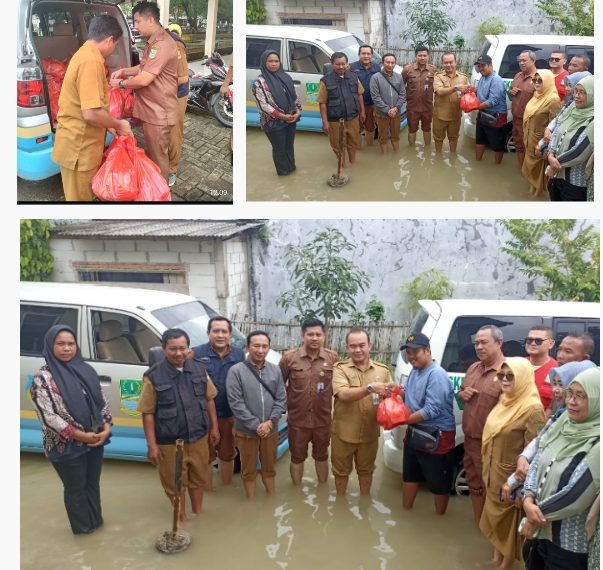 DP3A Hadir Berbagi Sembako di Lokasi Banjir