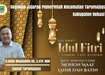 Segenap Jajaran Pemerintah Kecamatan Tarumajaya Mengucapkan Selamat Hari Raya Idul Fitri 1447