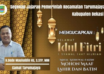 Segenap Jajaran Pemerintah Kecamatan Tarumajaya Mengucapkan Selamat Hari Raya Idul Fitri 1447
