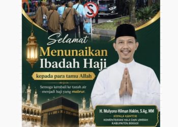 Kepala Kantor Kementerian Haji Kabupaten Bekasi Mengucapkan: Selamat Menunaikan Ibadah Haji Para Tamu Allah