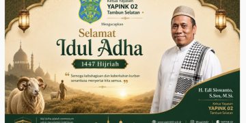 Ketua Yapink 02 Tambun Selatan H.Edi Siswanto , S.Sos, M.Si Beserta Jajarannya Mengucapkan : Selamat Idul Adha 1447 H