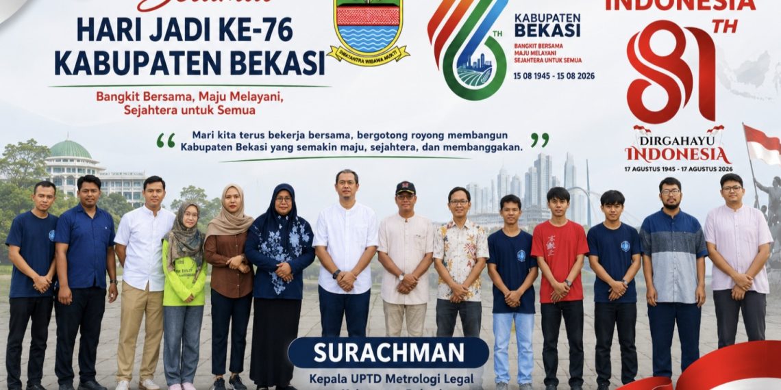 Segenap Jajaran UPTD Metrologi Legal Kabupaten Bekasi Mengucapkan: Selamat Hari Jadi Ke-76 Kabupaten Bekasi dan Dirgahayu 81 Tahun RI
