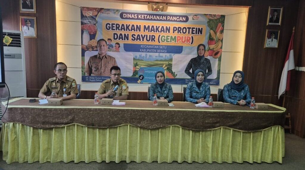 GEMPUR di Setu, Pemkab Bekasi Dorong Masyarakat Gemar Konsumsi Protein dan Sayuran